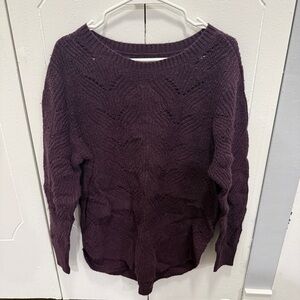 NWOT Sonoma Purple Knit Sweater